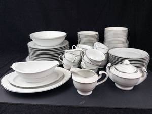 Harmony House Fine China Japan Dinnerware Set - Cups, Saucers, Plates, Bowls, Teapot