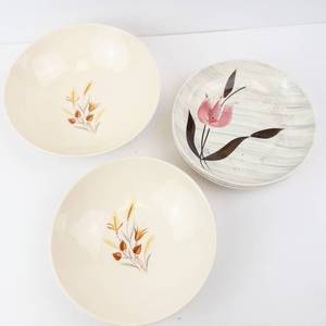 Taylor Smith & Taylor Autumn Harvest Bowls (2) & Stetson Rio Cereal Bowls (3) (Lot of 5)