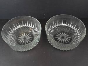 Starburst Cut Glass Bowl - 9-Inch Diameter