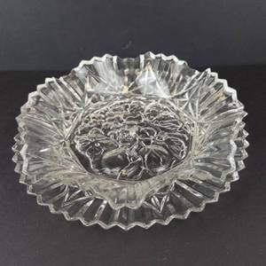 Indiana Glass Paneled Daisy & Fine Cut Rectangular Serving Bowl