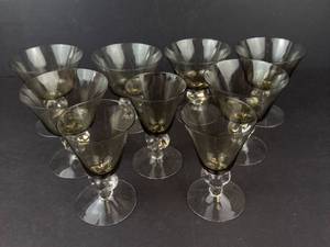 Skruf Gulli Cordial Glasses - Siegfried Stahl Design, Vintage 1960s, 9-Piece Set