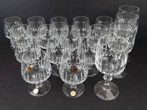Zwiesel Kristall Echt Bleikristall Goblets - 24% Lead Crystal, Germany (14 Goblets & 4 Wine Glasses)