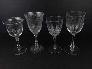 Crystal Wine Glasses (Lot of 4)