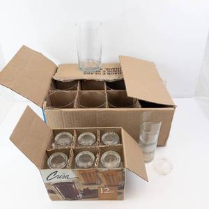 Crisa Glass Candle Holders & Vases Assortment - 12-Piece Crisa Box