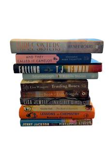 lot 33 image: 10-Book Stack Three Sisters, Falling, Lessons in Chemistry, Pineapple Street
