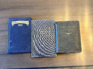 lot 37A image: Vintage Book Lot Rhymes of Childhood, A Diary of Private Prayer, I Mstarens Fotspr