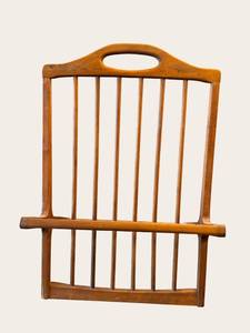 lot 41A image: Mid-Century Modern Teak Ladder-Back Magazine Rack