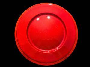 lot 119 image: Red Plastic Charges 14 in & 12 in - Lot of 10