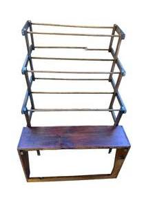 lot 166 image: Vintage Folding Wooden Display Rack