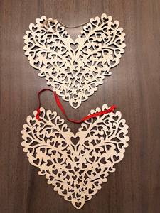 lot 220 image: Heart-Shaped Wood Wall Hangers