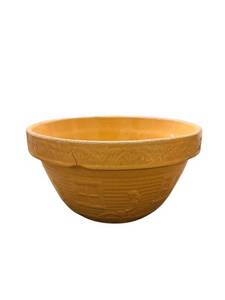 lot 232 image: Ceramic Bowls - Tan & Blue (Lot of 2)