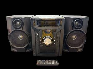 lot 235 image: Sharp CP-BH950 3-Piece Audio System with 2 Speakers & Remote - 120W RMS