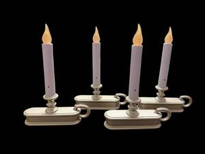 lot 240 image: Candle Holders - Four-Piece Set Battery Powered