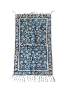 lot 256 image: The Farmhouse by Rachel Ashwell Rug - Blue Floral, 46 x 27 in