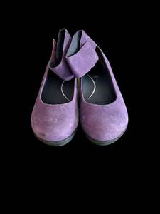 lot 284 image: Waldlufer Dragon Print Purple Suede Mary Jane Shoes - Womens 7.5 Used