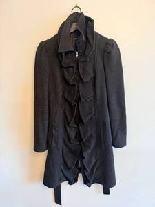 lot 318 image: INC International Concepts Ruffle Front Coat - Medium