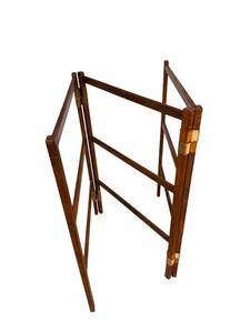 lot 332 image: Wooden Folding Frame Stand - 35 Tall