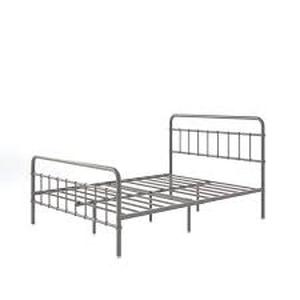 lot 44 image: Zinus Florence Gray Metal Frame Queen Platform Bed