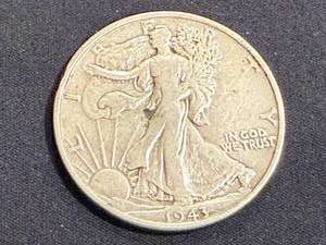 lot 11 image: 1943 Walking Liberty Half Dollar