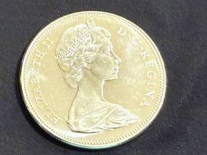lot 23 image: 1967 Canadian Centennial Silver Dollar - 80% Silver