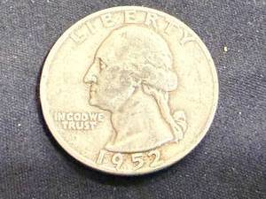 lot 67 image: 1952 D Washington Quarter
