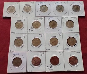 lot 19 image: (17) Washington Quarters - Mostly Unc & Proof