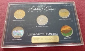 lot 24 image: North Dakota Statehood Quarters Set