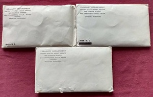 lot 53 image: (3) U.S. Mint Uncirculated Sets - 196819691970