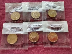 lot 64 image: (6) Uncirculated American Innovation Dollar Coins