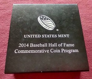 lot 95 image: Awesome 2014 Baseball HOF Uncirculated Silver Dollar