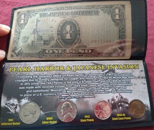 lot 107 image: Pearl Harbor & Japanese Invasion Money