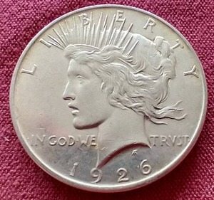 lot 129 image: 1926-D Peace Dollar