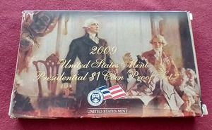lot 145 image: 2009 U.S. Mint Presidential Dollar Proof Set