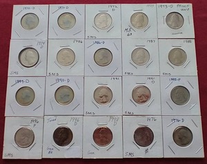lot 154 image: (20) Quarters - Includes Uncirculated & Proof