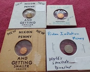 lot 177 image: (4) Micro Novelty Coins