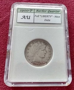 lot 184 image: 1900 Barber Quarter