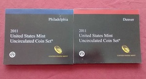 lot 214 image: 2011 U.S. Mint Uncirculated Sets - P&D