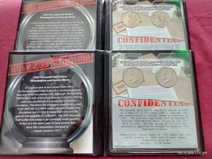 lot 234 image: 2002 & 2003 Kennedy Half Dollars in Folders