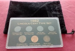 lot 235 image: (3) 1982 Penny Varieties - All Copper Variants