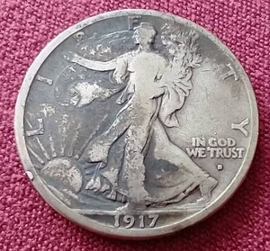 lot 236 image: 1917-S Obverse Walking Liberty Half Dollar