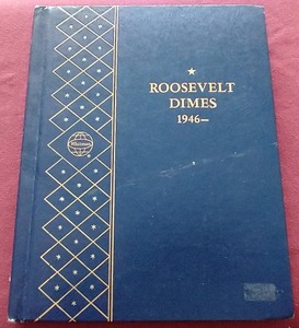 Whitman Roosevelt Dime Album With (48) Silver!
