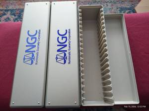 lot 246 image: (3) NGC Graded Card Boxes With Lids