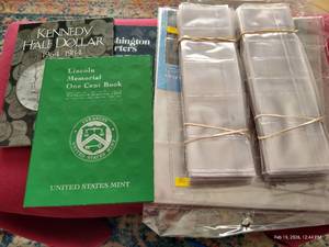 lot 259 image: (3) Coin Albums & Large Lot of Coin Sleeves