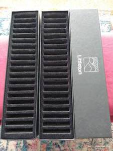 lot 261 image: (3) Littleton Graded Card Padded Boxes