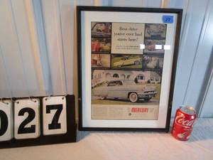 lot 27 image: Woodsedge Framed Mercury Sales Brochure