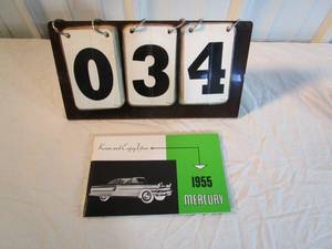 lot 34 image: Mercury 1955 Owners Manual
