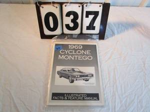 lot 37 image: 1969 Ford Cyclone Montego Manual