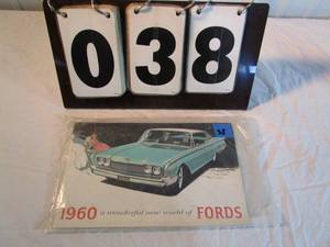 lot 38 image: 1960 Ford Sales Brochure