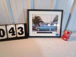 lot 43 image: Woodsedge Framed Ron Kimball 1956 Mercury Monterey Photo