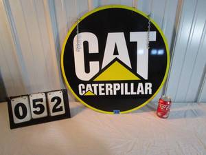 lot 52 image: Caterpillar 2 Sided Sign